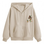 Women's Solid Zipper Hooded Sweatshirt | Zip Up (Hoodie) for Women's |